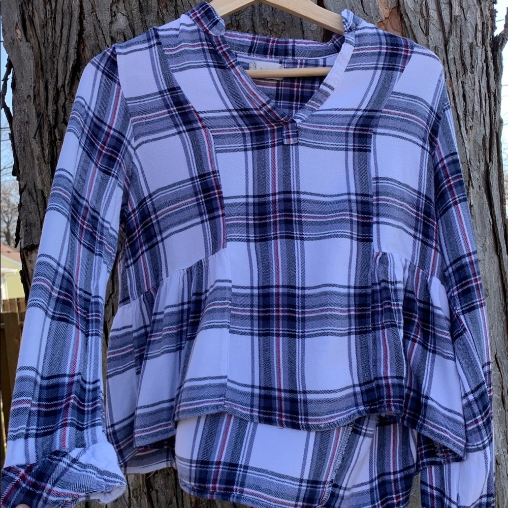 Altair’s State Light Flannel Blouse